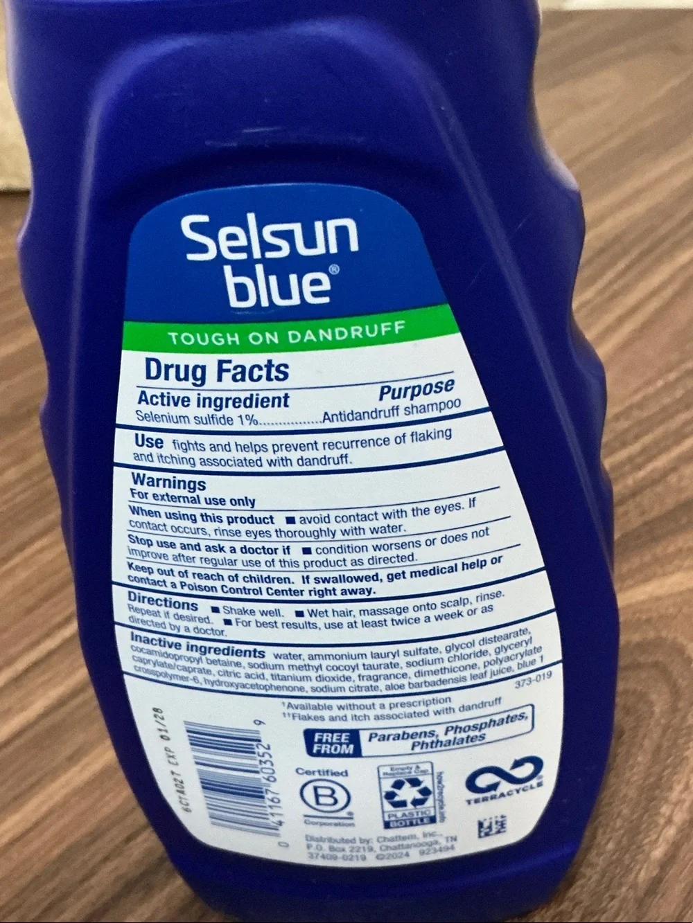 Moisturizing Antidandruff Shampoo - Blue